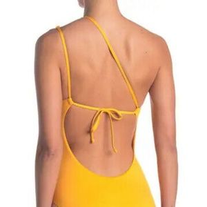 NEW!!! - BECCA Asymmetrical Tie Back One-Piece Swimsuit size SMALL